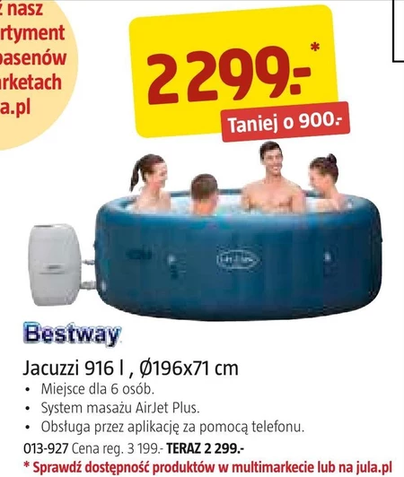 Jacuzzi dmuchane Bestway