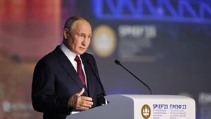 Wałdimir Putin podczas Forum Ekonomicznego w Sankt Petersburgu