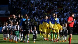 Reprezentacja Ukrainy przed meczem z Niemcami