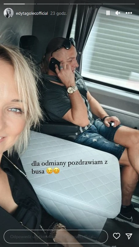 Edyta Golec zamieściła zdjęcie z mężem