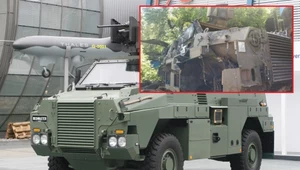 Australijski Bushmaster trafiony, ale nie zatopiony. Przetrwał starcie z dronem