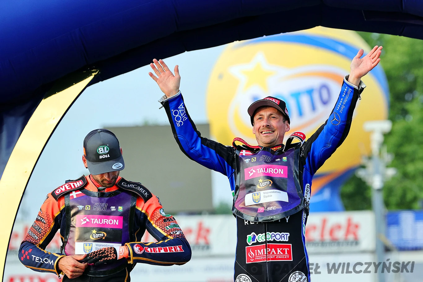 Radość Leona Madsena po wygranej rundzie Tauron SEC