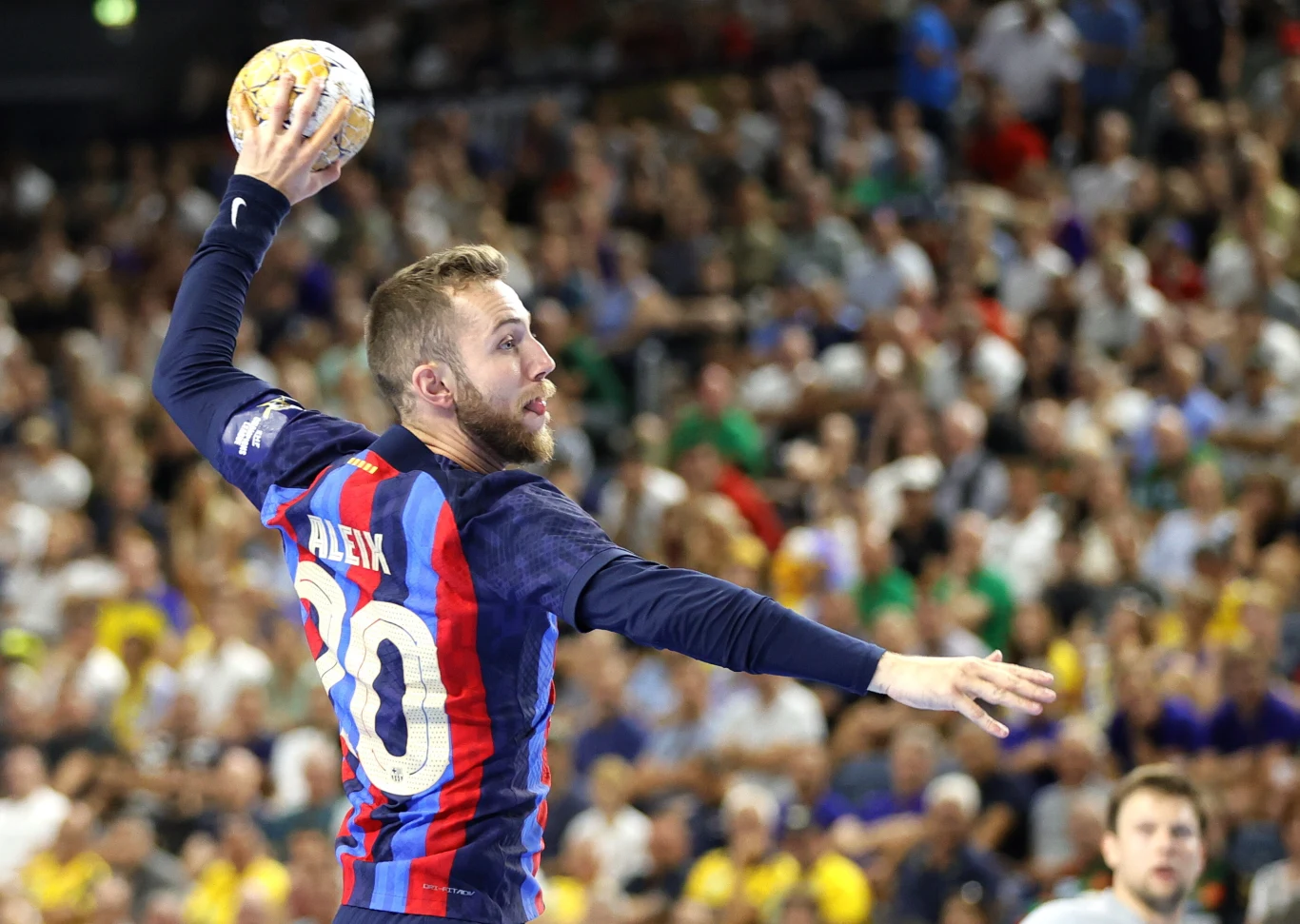 Aleix Gómez w meczu Barcelony z PSG Aleix Gómez w meczu Barcelony z PSG