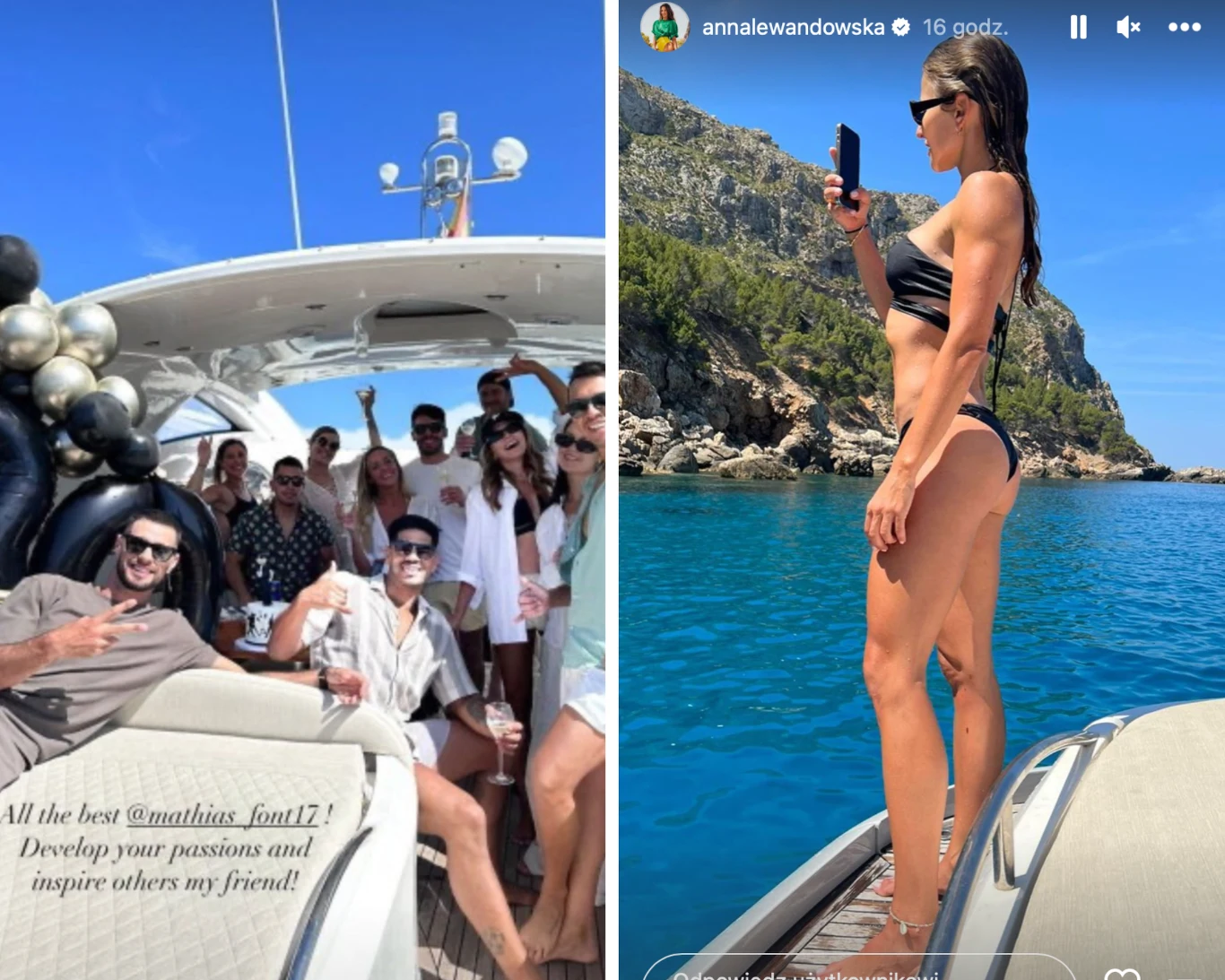 Anna Lewandowska spędza czas ze znajomymi w Hiszpanii 