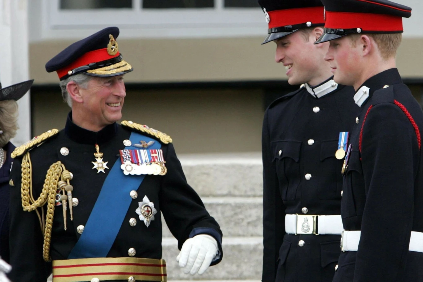 Król Karol z synami Król Karol z synami