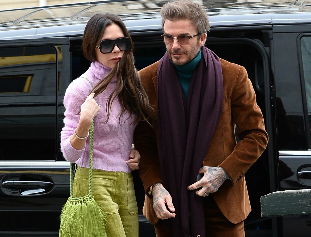 Victoria Beckham z mężem Davidem 