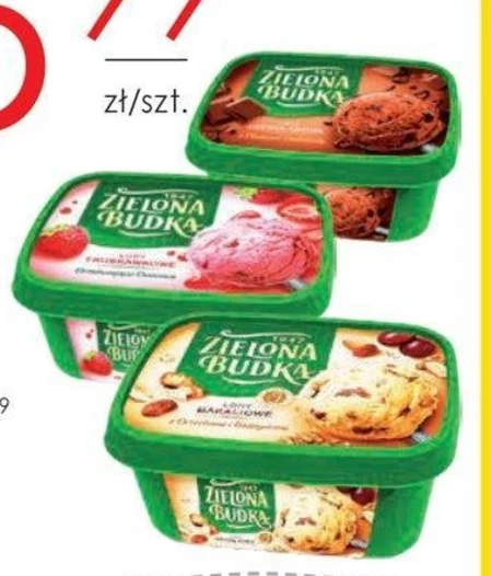 Zielona Budka Lody truskawkowe 1000 ml
