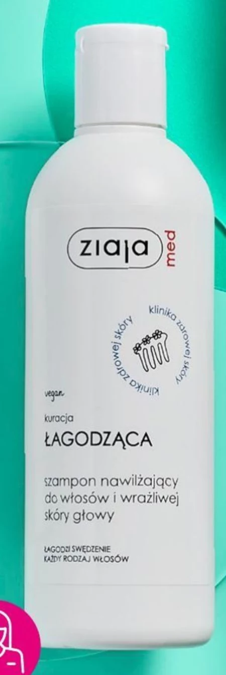 Ziaja med Kuracja łagodząca Szampon nawilżający do włosów i wrażliwej skóry głowy 300 ml