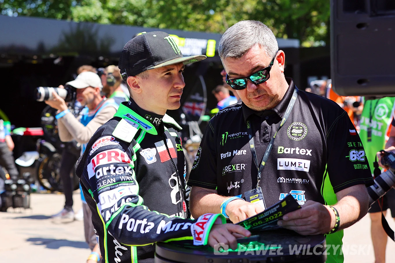 Patryk Dudek z tatą Sławomirem
