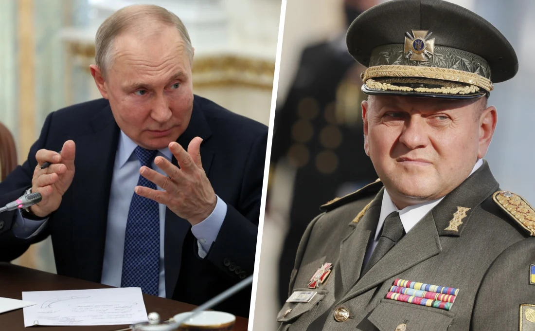 Po pytaniu o losy ukraińskiego generała Załużnego rosyjski dyktator wyraźnie wpadł w zakłopotanie Po pytaniu o losy ukraińskiego generała Załużnego rosyjski dyktator wyraźnie wpadł w zakłopotanie