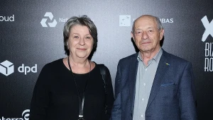 Irena Eris z mężem Henrykiem Orfingerem 