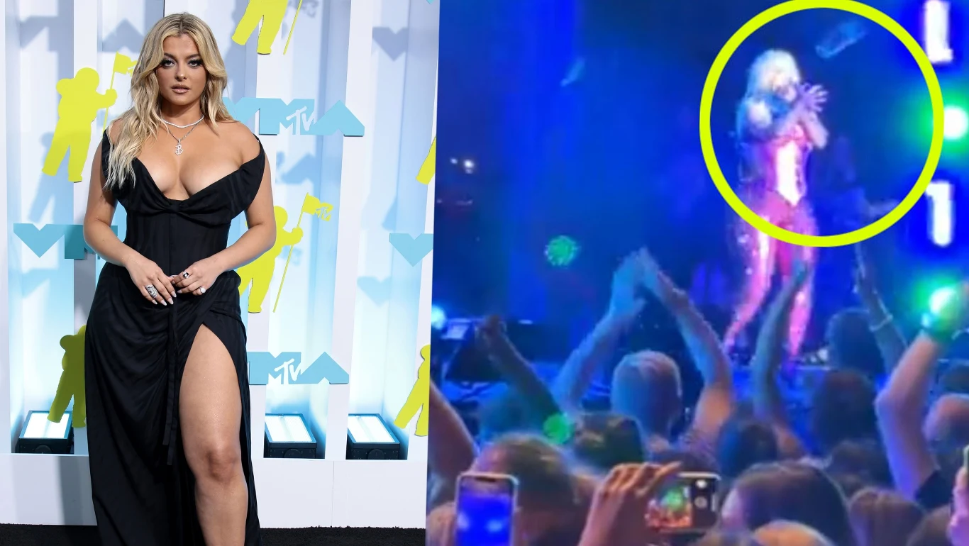 Bebe Rexha została trafiona telefonem podczas koncertu w Nowym Jorku / Twitter Bebe Rexha została trafiona telefonem podczas koncertu w Nowym Jorku / Twitter
