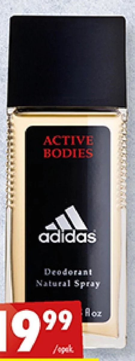 Adidas Active Bodies Dezodorant z atomizerem dla mężczyzn 75 ml