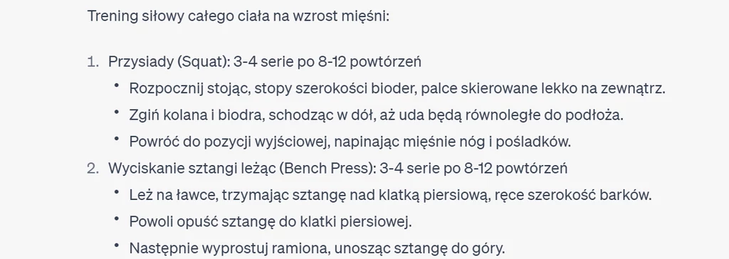 Nigdzie nie podaje, jakich ciężarów użyć, chyba że dopytam