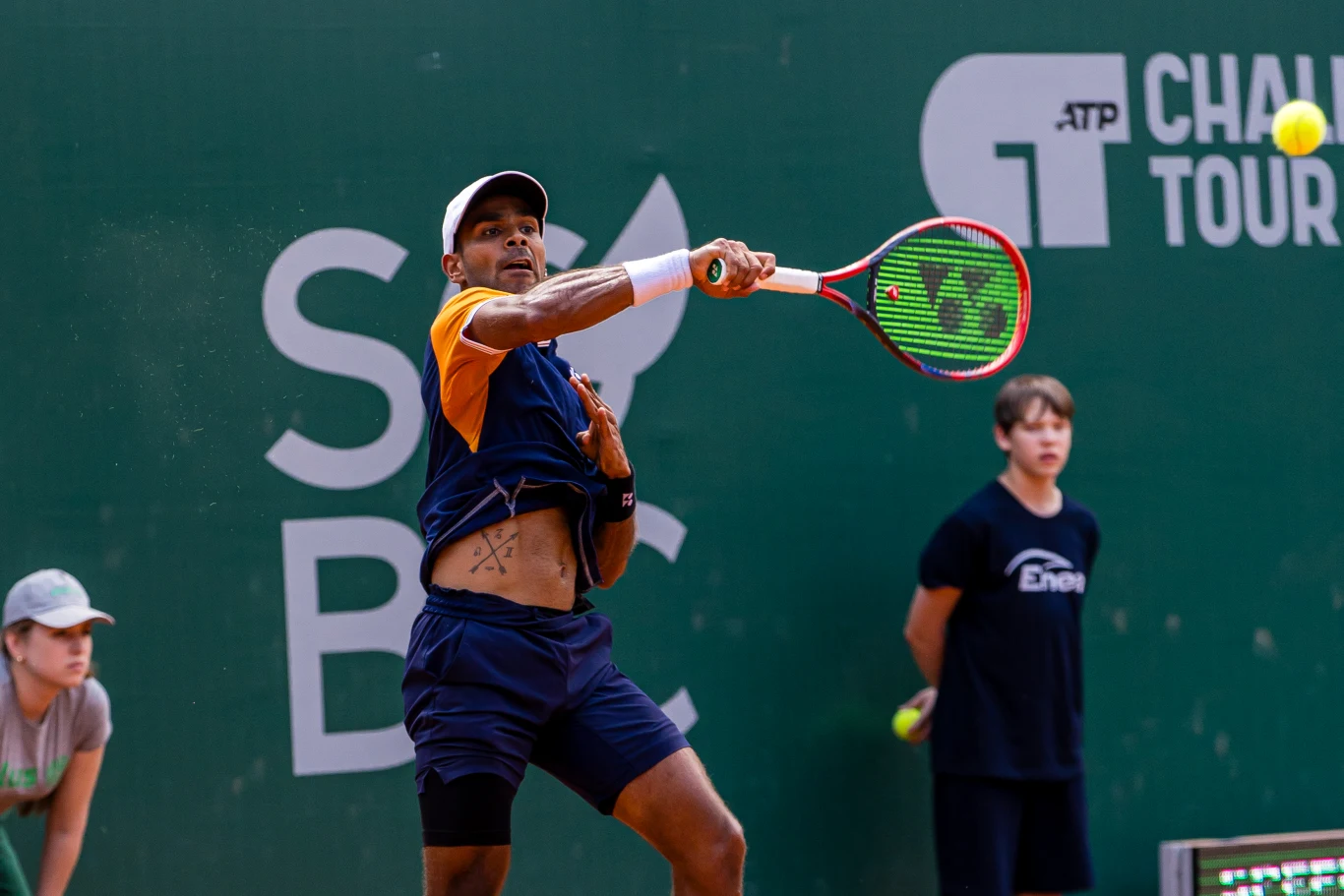 Indyjski tenisista Sumit Nagal w Poznań Open (Paweł Rychter/Enea Poznan Open)