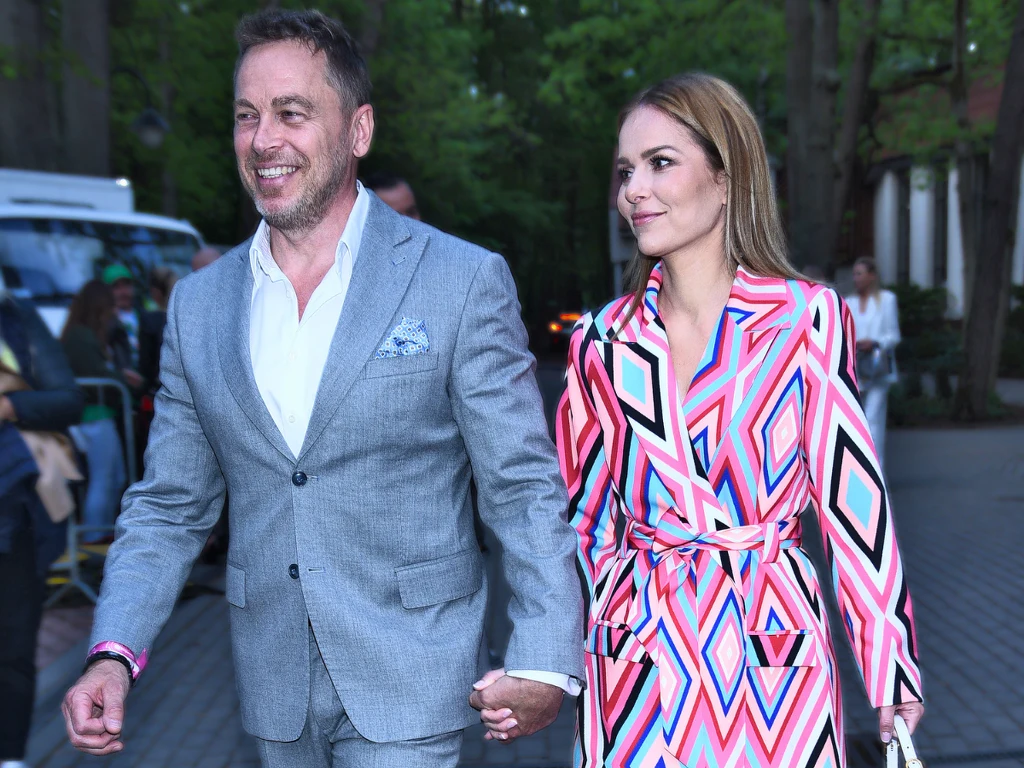 Paulina Sykut-Jeżyna z mężem