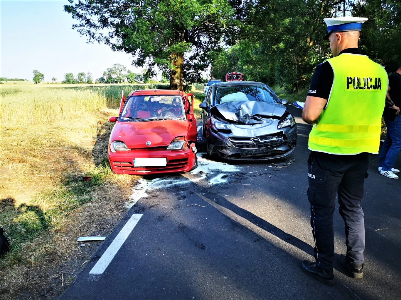 Do wypadku doszło 11 czerwca na drodze między Pamiątkowem a Baborowem Do wypadku doszło 11 czerwca na drodze między Pamiątkowem a Baborowem