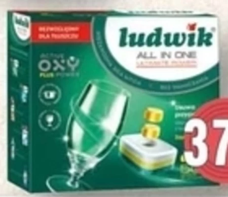 Ludwik All in one Lemon Tabletki do zmywarek 900 g (50 sztuk)