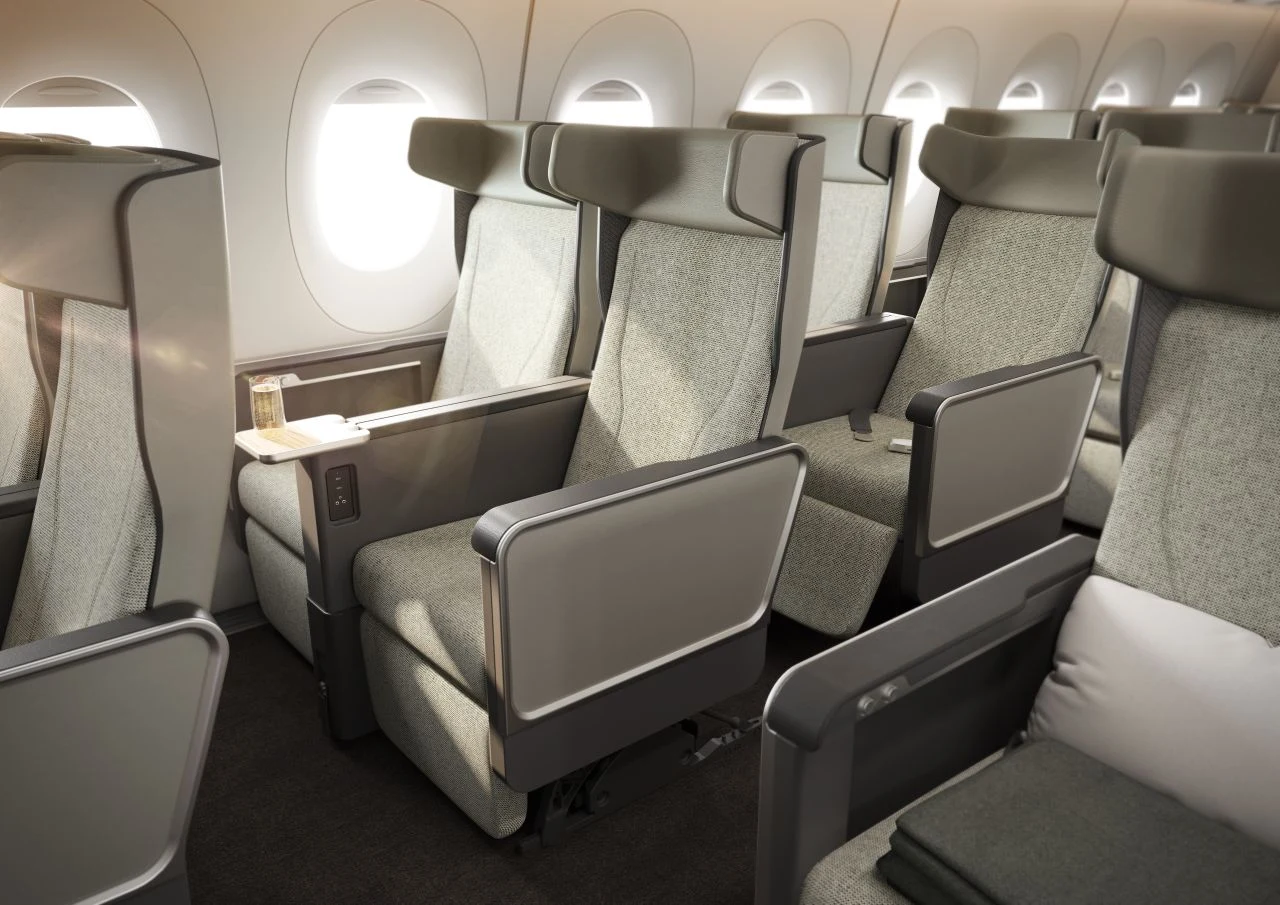 Nowe fotele w klasie ekonomicznej w wersji na długie dystanse mają oferować o 50 centymetrów więcej miejsca na nogi zdjęcie: Qantas Nowe fotele w klasie ekonomicznej w wersji na długie dystanse mają oferować o 50 centymetrów więcej miejsca na nogi zdjęcie: Qantas