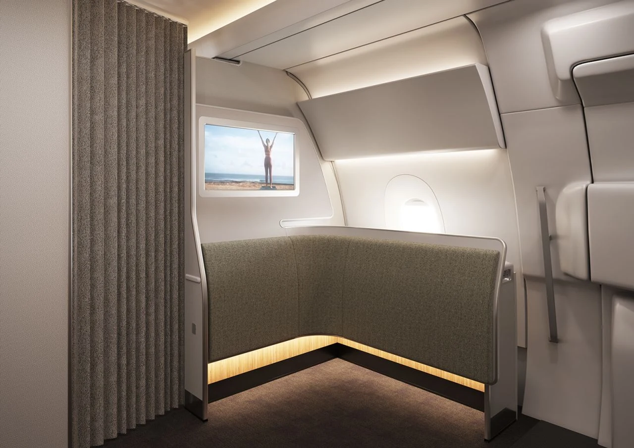 Australijskie linie lotnicze Qantas przygotowują dla pasażerów lotów długodystansowych specjalne strefy do ćwiczeń fizycznych /Qantas Australijskie linie lotnicze Qantas przygotowują dla pasażerów lotów długodystansowych specjalne strefy do ćwiczeń fizycznych /Qantas