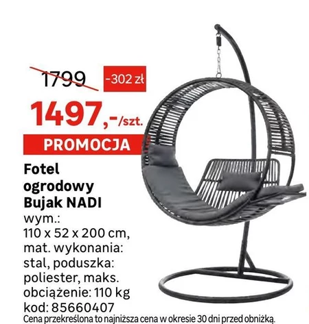 Fotel ogrodowy