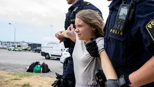 Greta Thunberg protestowała w Szwecji. Została wyniesiona przez policję