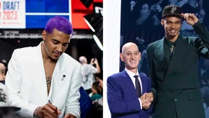 Victor Wembanyama niebawem zjawi się na parkietach NBA w barwach San Antonio Spurs - wespół z Polakiem Jeremym Sochanem