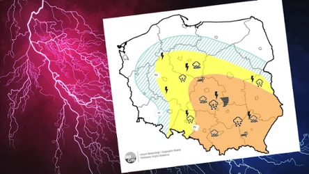 W piątek przez dużą część Polski przetoczą się potężne burze. Możliwe będą nawet trąby powietrzne