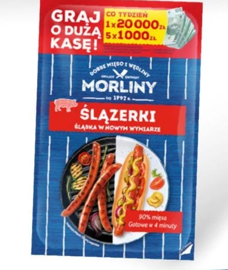 Morliny Ślązerki Kiełbasa 240 g
