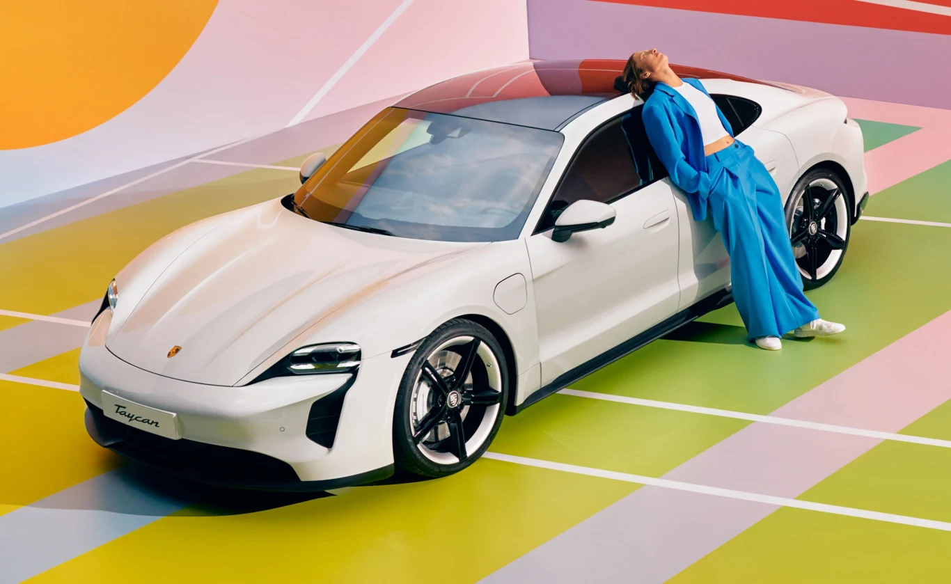 Iga Świątek i Porsche Taycan