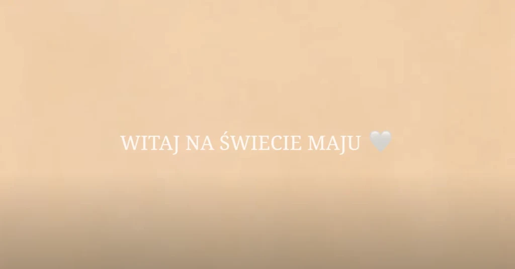 Wersow urodziła. Córeczka ma na imię Maja Wersow urodziła. Córeczka ma na imię Maja