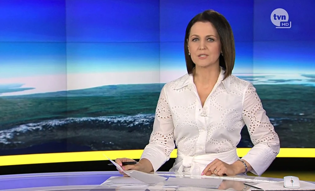 Diana Rudnik musiała przepraszać w "Faktach" za wpadkę /Screen: player.pl/