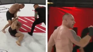 Dominik Pudzianowski efektownie zadebiutował w sportach walki, wygrywając swoją walkę już w 1. rundzie