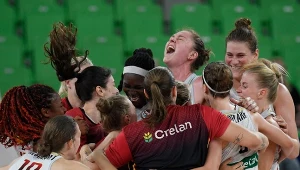 Radość koszykarek Belgii