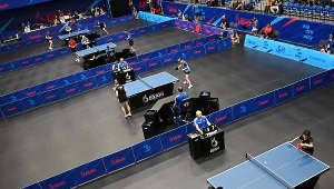 Rywalizacja w tenisie stołowym w czasie igrzysk europejskich Kraków-Małopolska 2023