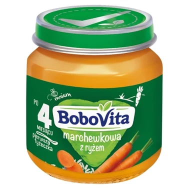 BoboVita Marchewkowa z ryżem po 4 miesiącu 125 g - 0