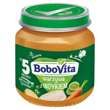 BoboVita Warzywa z indykiem po 5 miesiącu 125 g - 0