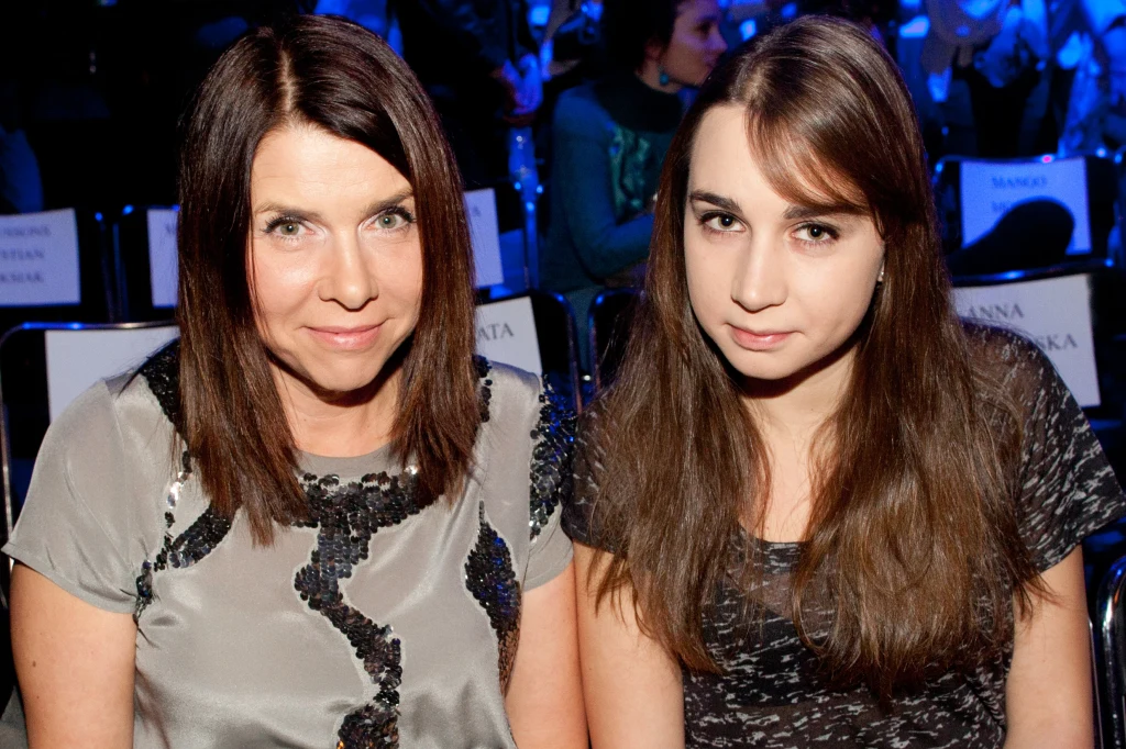 Katarzyna Kolenda-Zaleska z córką Katarzyna Kolenda-Zaleska z córką