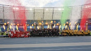 Podczas ceremonii medalowej na Stadionie Śląskich doszło do kuriozalnej wpadki