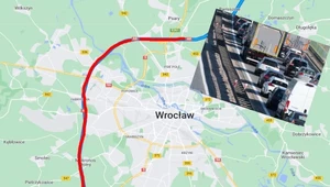 Uwaga kierowcy - gigantyczny korek na autostradowej obwodnicy Wrocławia