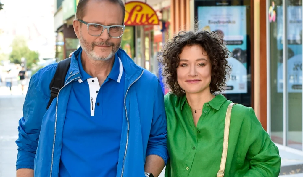 Artur Żmijewski z córką Ewą