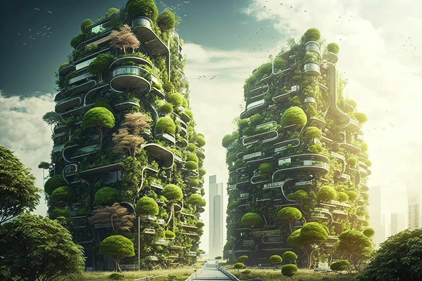 Zieleń i natura ma integralną częścią miast przyszłości, która zapewni mieszkańcom czyste powietrze i komfort psychiczny. Zieleń i natura ma integralną częścią miast przyszłości, która zapewni mieszkańcom czyste powietrze i komfort psychiczny.