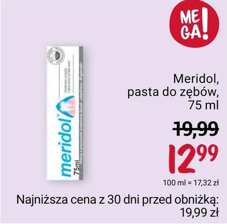 meridol Ochrona dziąseł pasta do zębów na dziąsła ze składnikiem o działaniu antybakteryjnym 20 ml