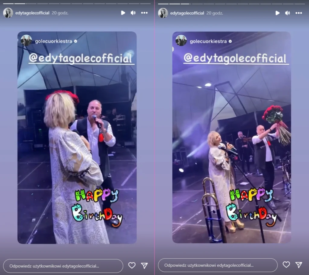 Edyta Golec urodziny spędziła na scenie Edyta Golec urodziny spędziła na scenie