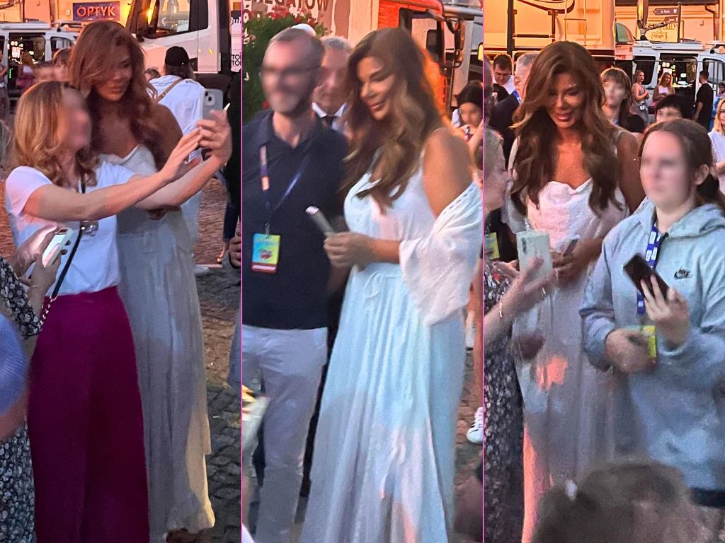 Edyta Górniak z fanami w Łowiczu Edyta Górniak z fanami w Łowiczu