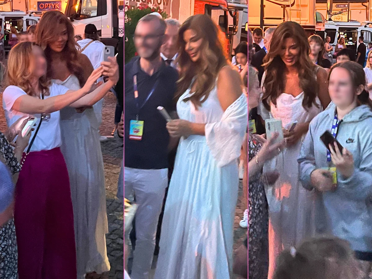 Edyta Górniak z fanami w Łowiczu Edyta Górniak z fanami w Łowiczu