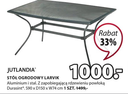 Stół ogrodowy Jutlandia