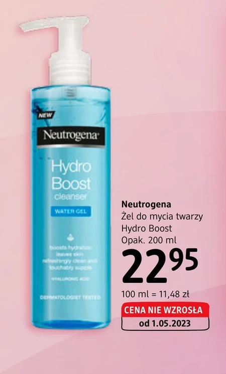 Neutrogena Hydro Boost Nawadniający żel do mycia twarzy 200 ml
