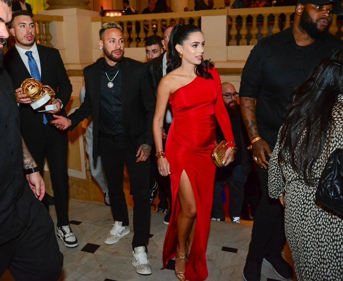 Bruna Biancardi i Neymar na gali w Rio de Janeiro