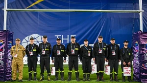 Strażacy uratowali rozgrywki rugby na stadionie Wisły Kraków